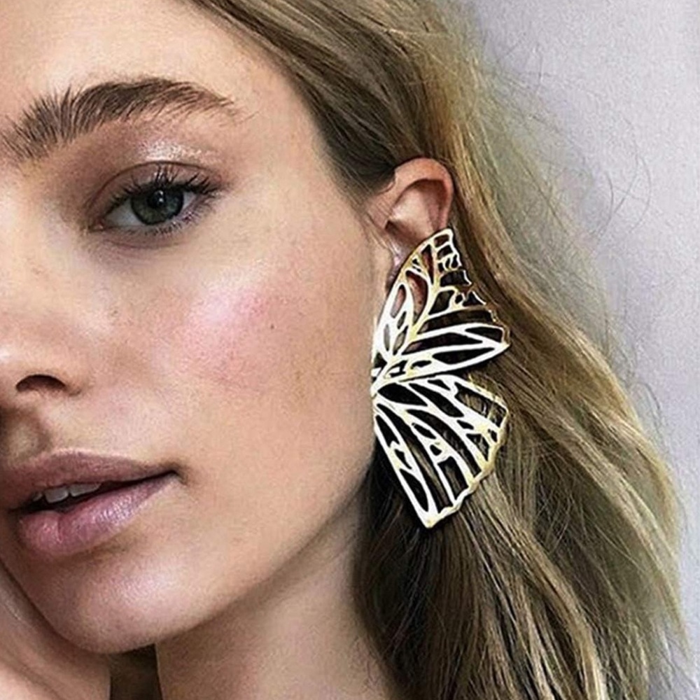 Versatile Elegant Stud Butterfly Wing Earrings
